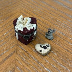 Boyds Bears Valentine’s Candy Heart Chocolate Trinket Box